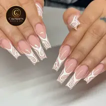 Nail art close-up at Caesars Nails Spa