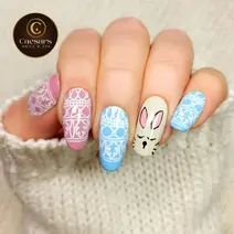 Custom nail design manicure Houston