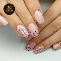 Gel nail design Houston TX salon