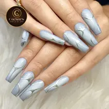 Gel nail art design Houston TX