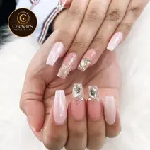 Nail design close-up Caesars Nails