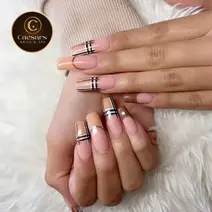 Custom nail art manicure Caesars