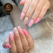 Nail design gel art Caesars Houston