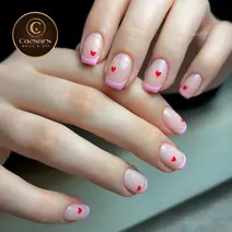 Nail design close-up Houston TX salon