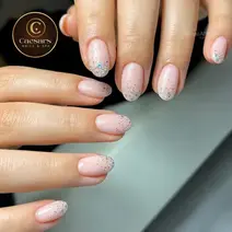 Gel nail art close-up Houston