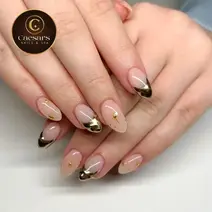 Nail art manicure close-up Houston