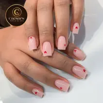 Manicure gel design Caesars Houston